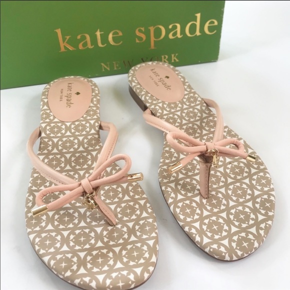 kate spade Shoes - kate spade Mistic Bow Pale Pink Sandal 8.5 NWT